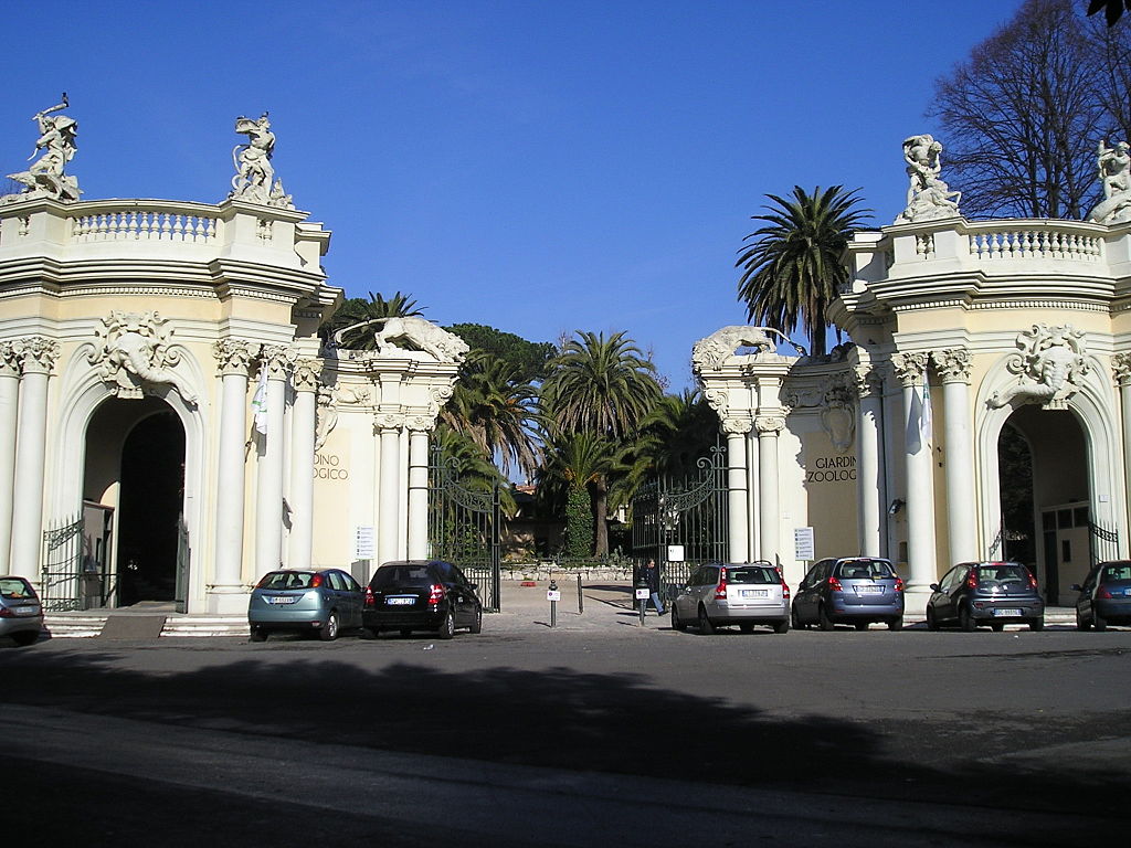 Entrance of the Bioparco (Zoological garden) of Rome