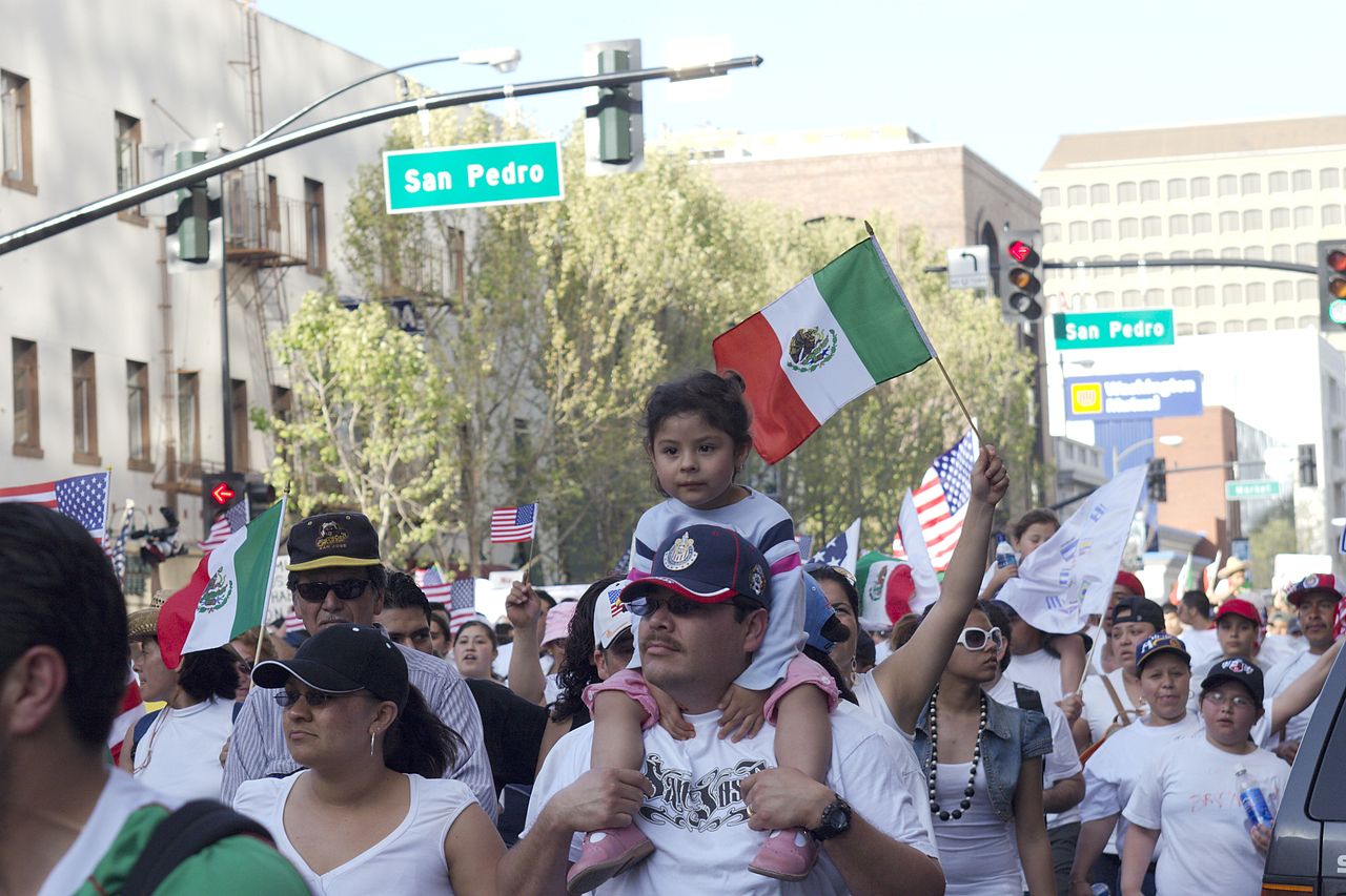 Mexican immigrants march for more rights in Northern California's largest city