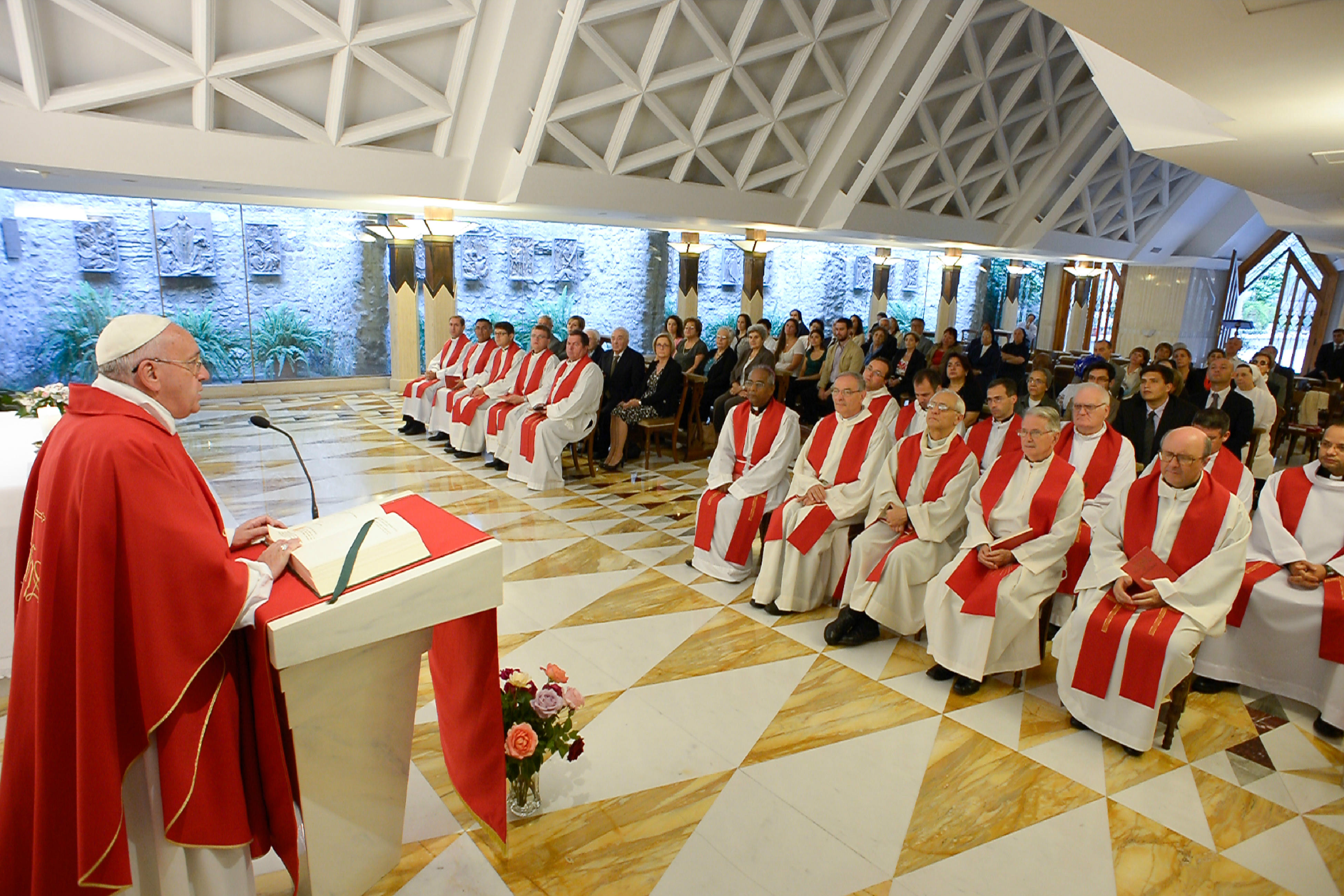 Pope Francis celebrating Mass at Santa Marta - June 11th 2015