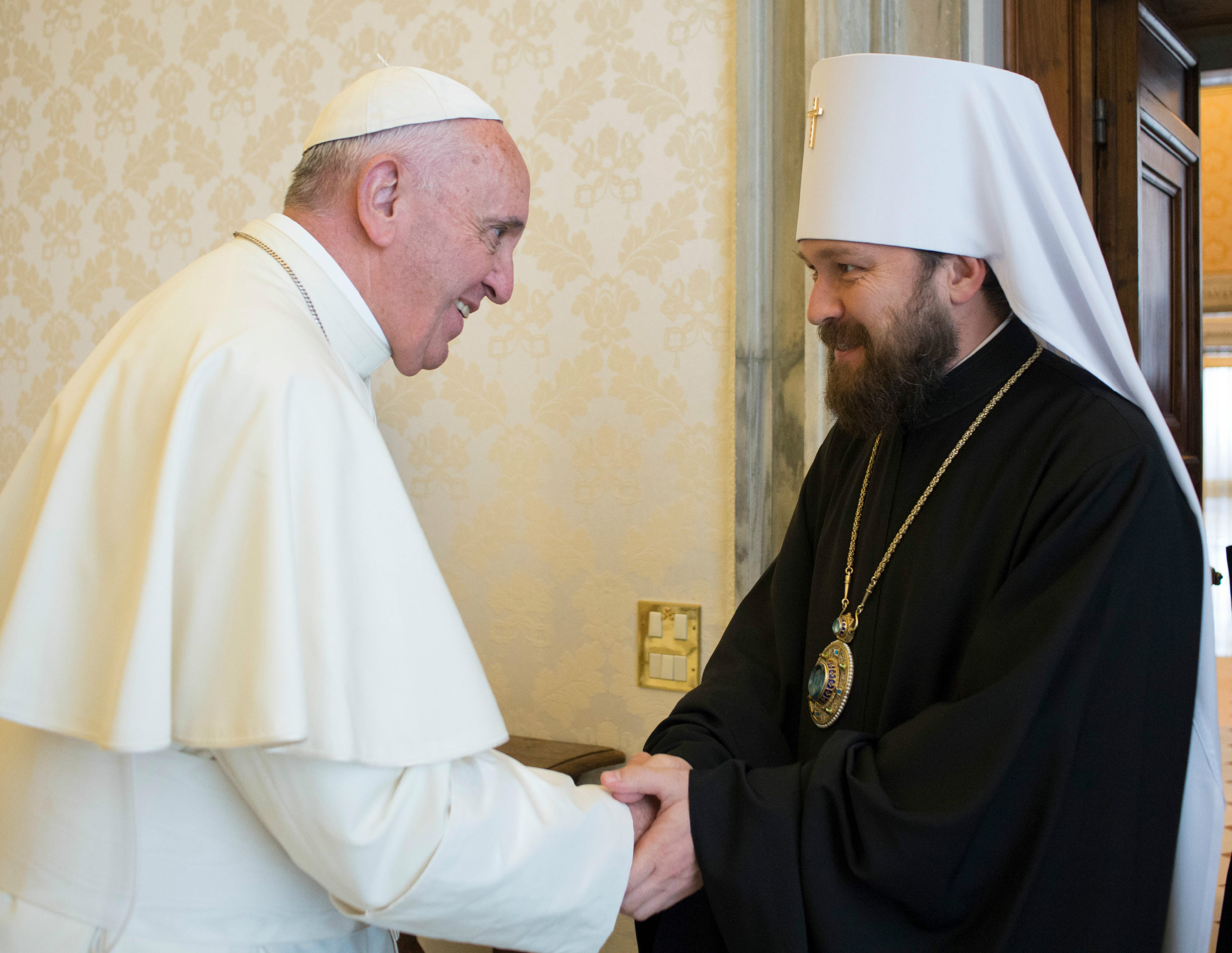 Pope Francis receives Hilarion of Volokolamsk