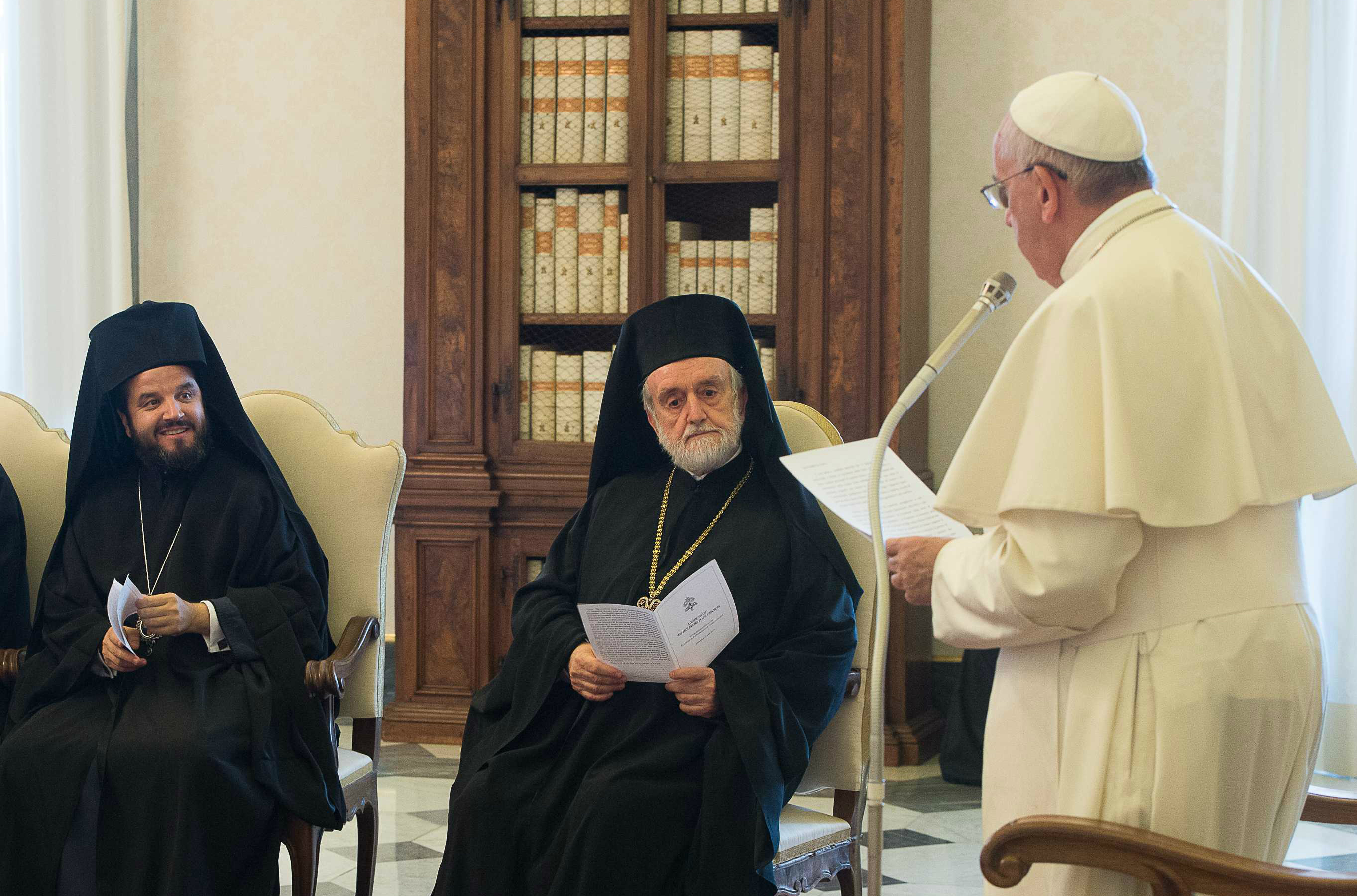 Pope receives a delegation of the Ecumenical Patriarch of Constantinople