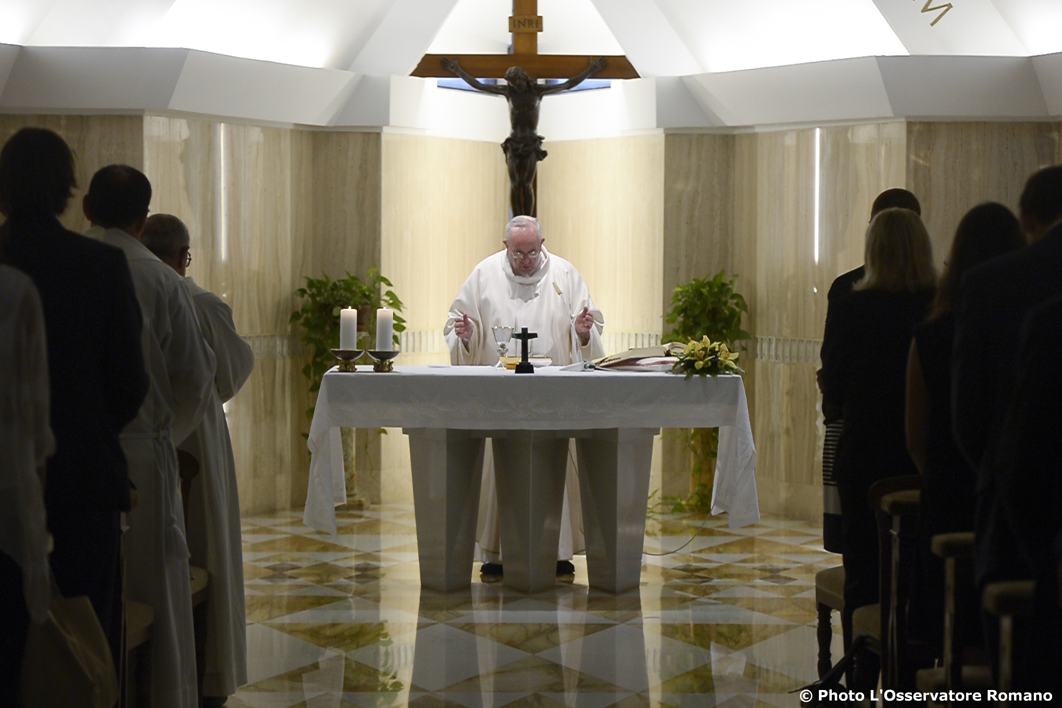 Pope Francis celebrates morning Mass in Santa Marta
