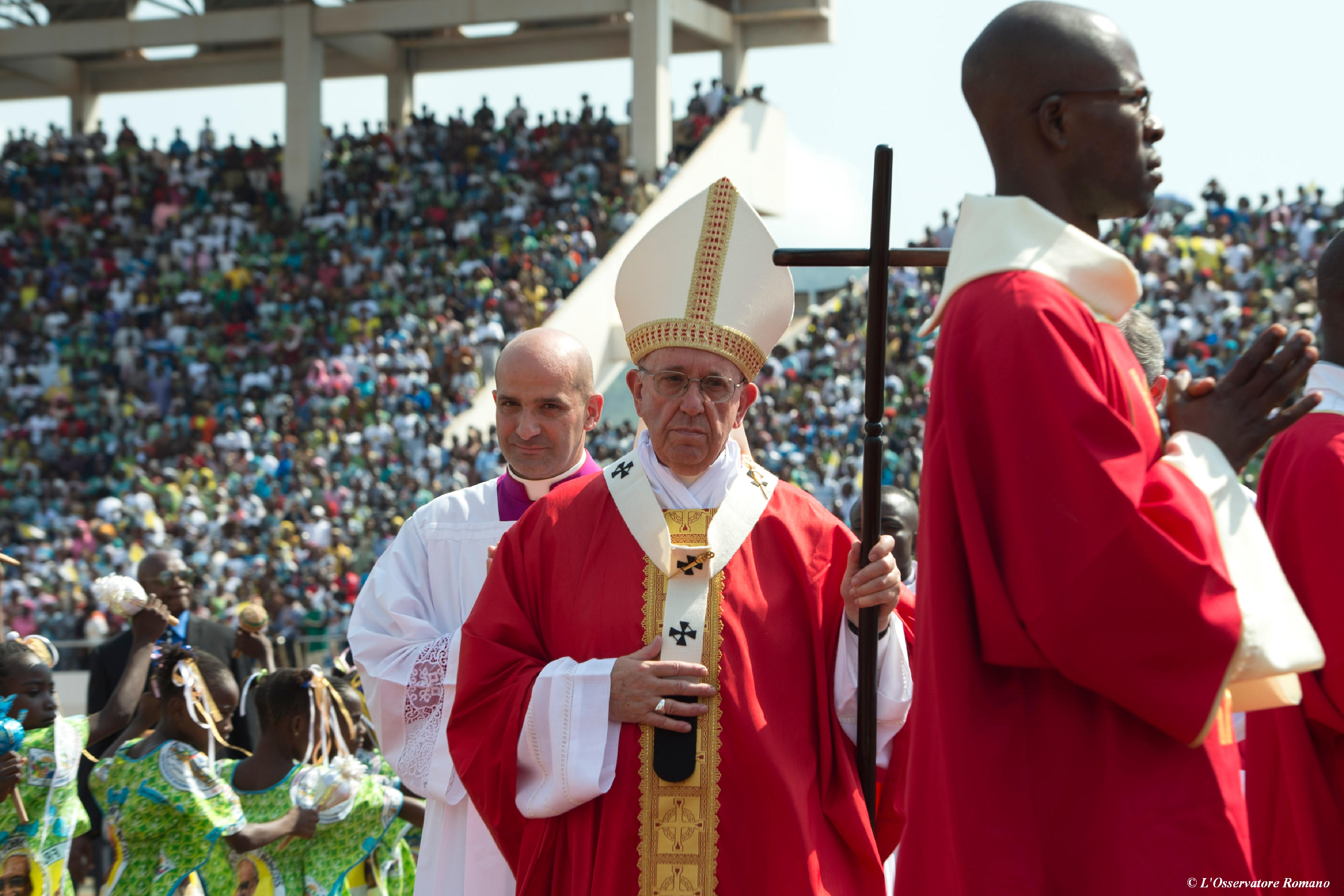 Papal Mass at Bangui's Barthélémy Boganda Stadium