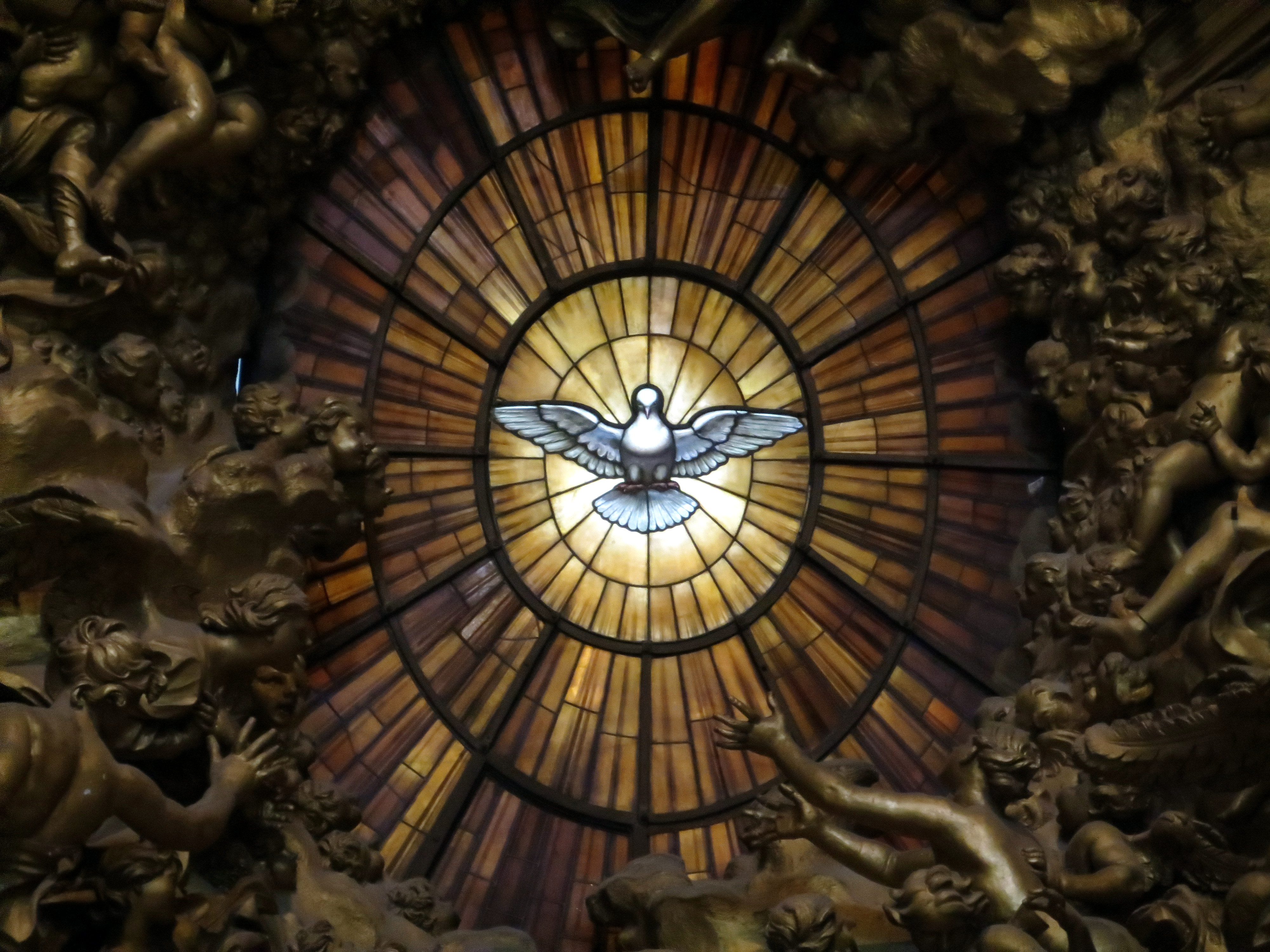 Dove of the Holy Spirit in Saint Peter's Basilica