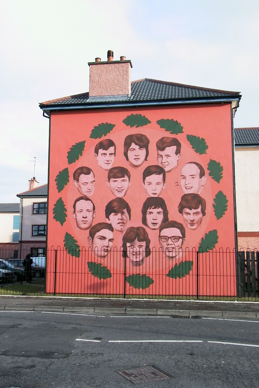 Mural of victims of Bloody Sunday