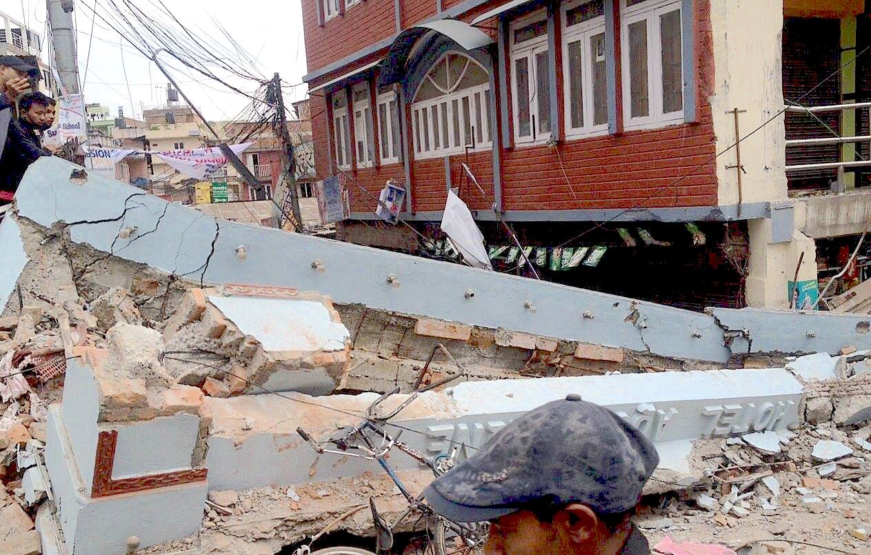 Aftermath of the massive April 2015 Nepal earthquake