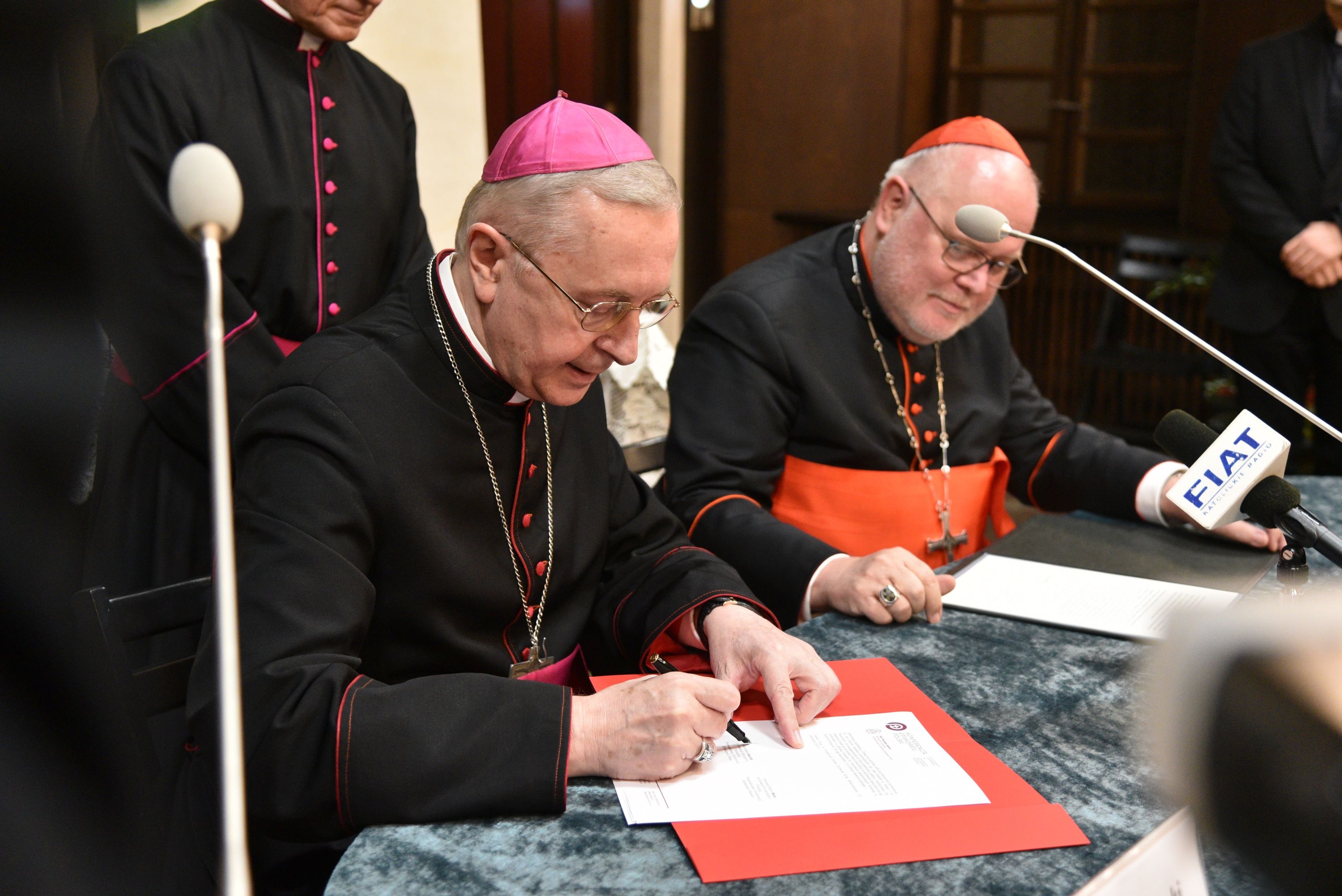 Archbishop Stanislaw Gadecki and cardinal Reinhard Marx