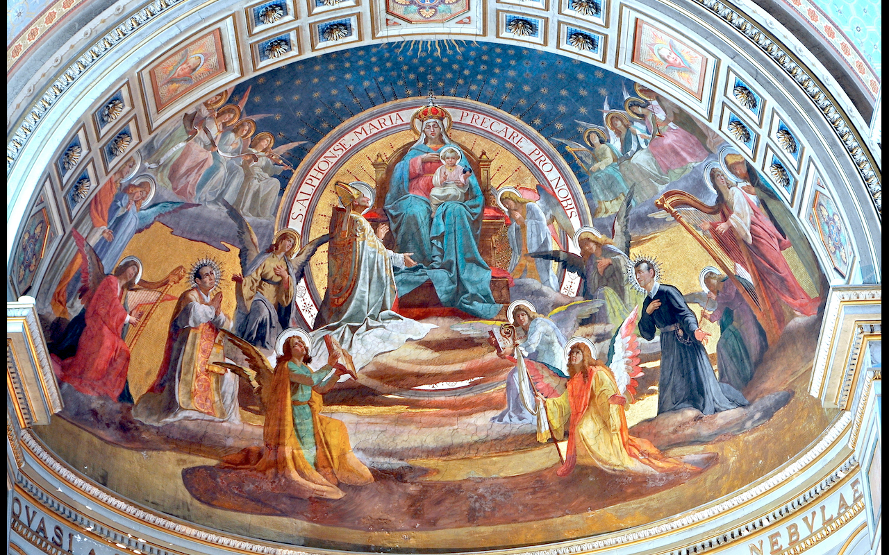 Saints in the paradise - Saint Alfonso Maria di Liguorio - Church San Gioacchino in Prati