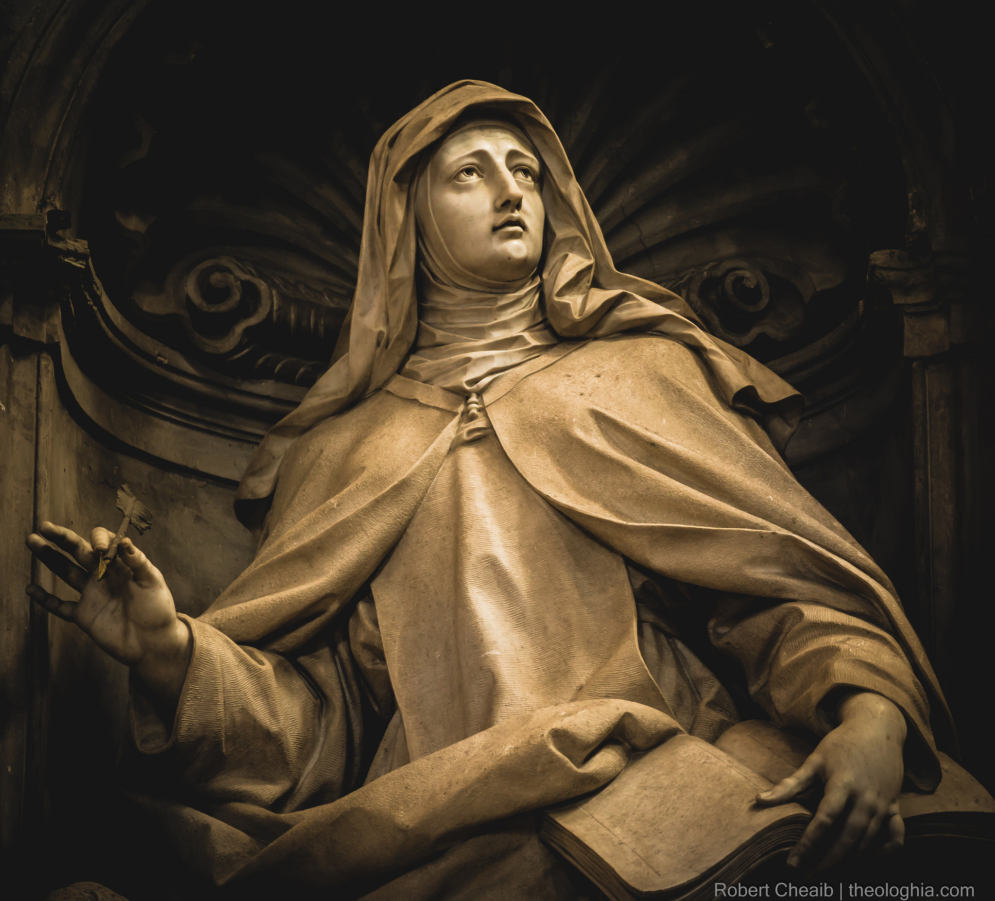 Saint Teresa de Jesus / of Avila - Statue from the Basilica of Saint Peter's in the Vatican