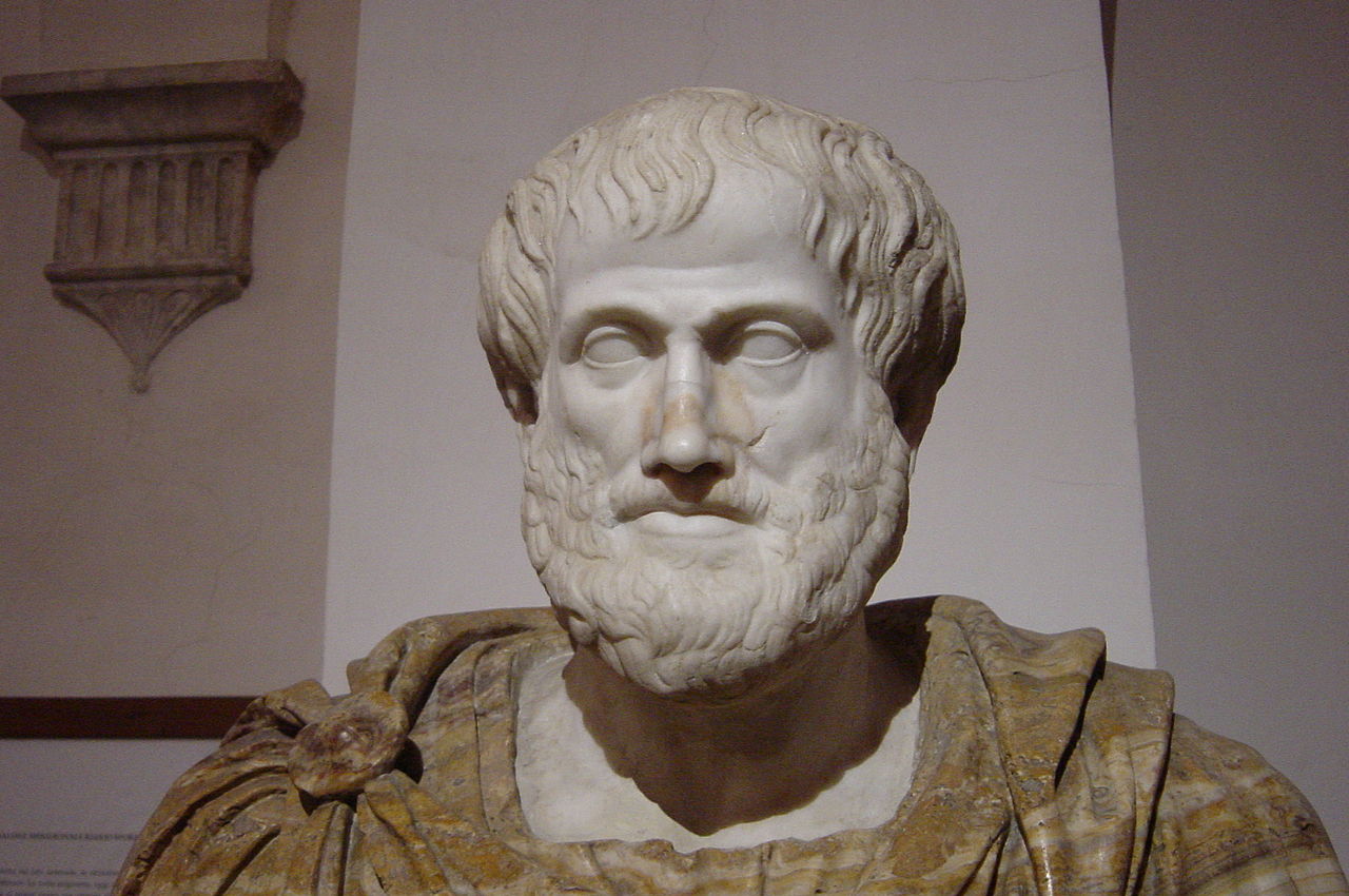 Bust of Aristotle. Marble
