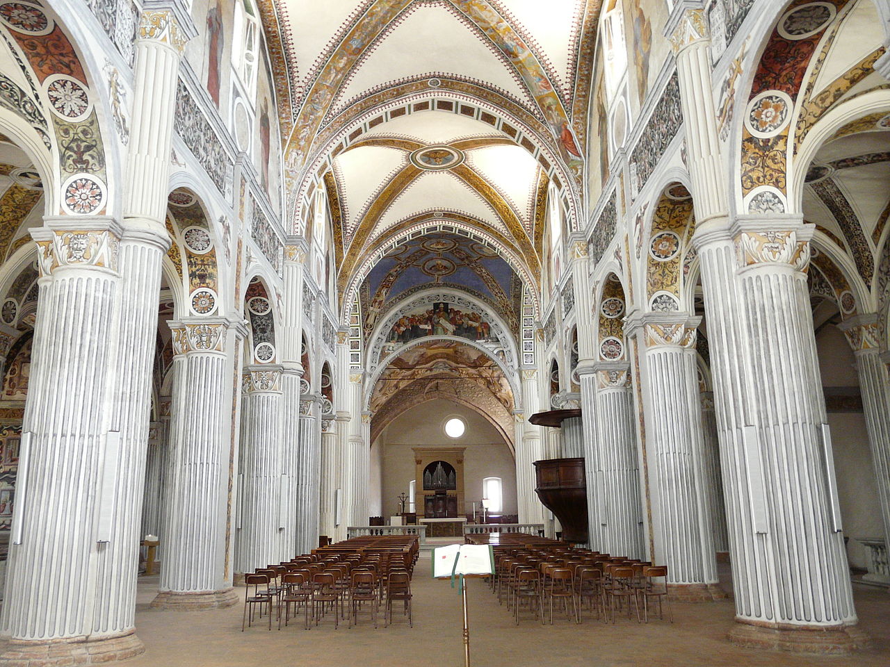 Interior of Bobbio Abbey