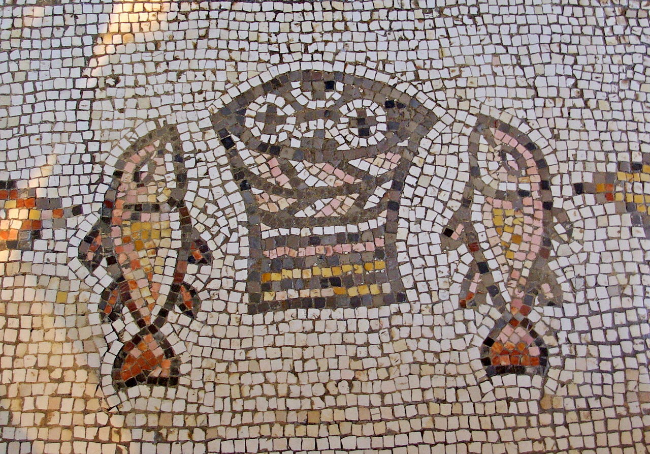 Mosaic in the Church of the Multiplication of the Loaves and Fish