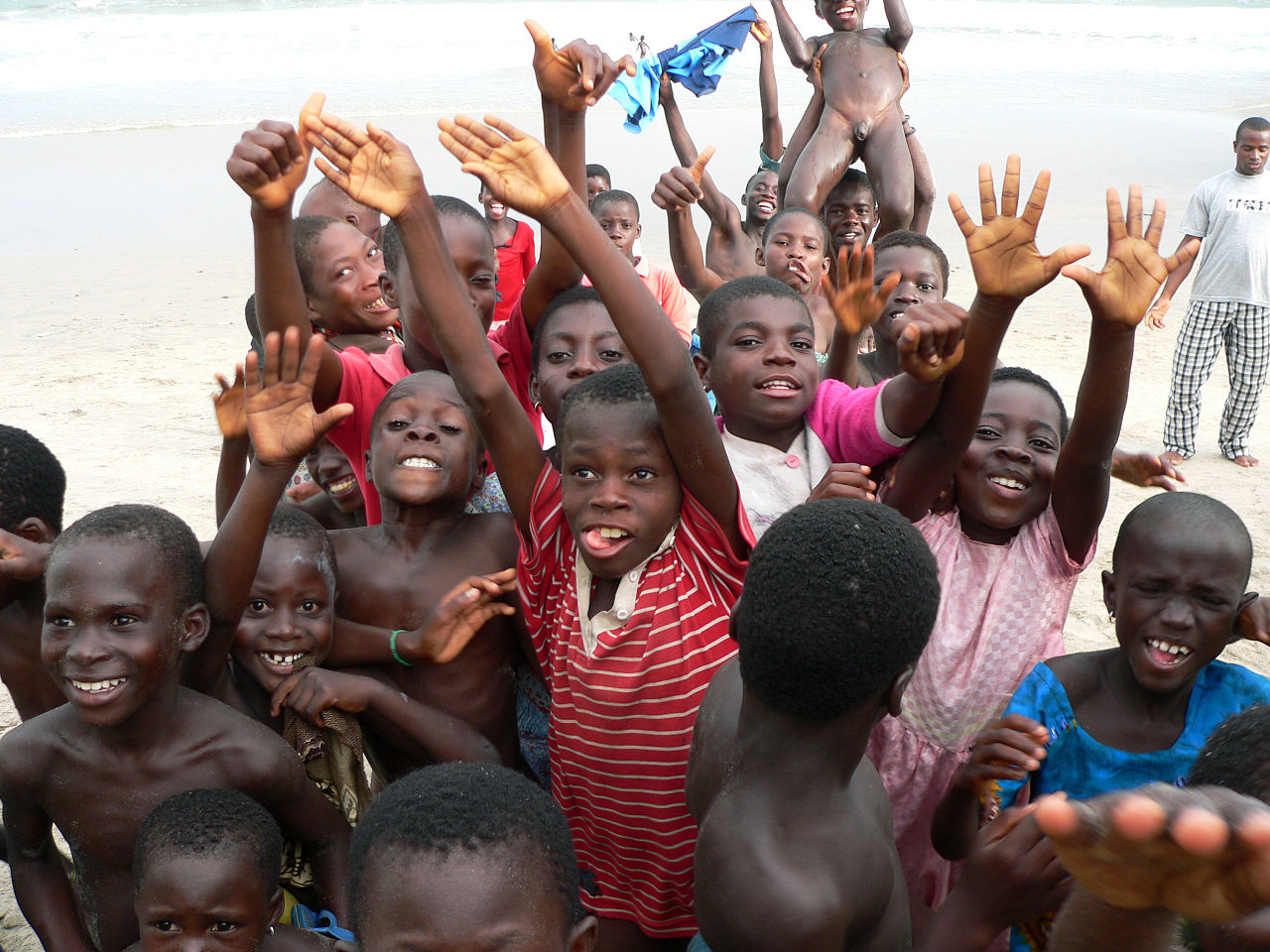 Nearly half of the population of Ghana is younger than 16 years