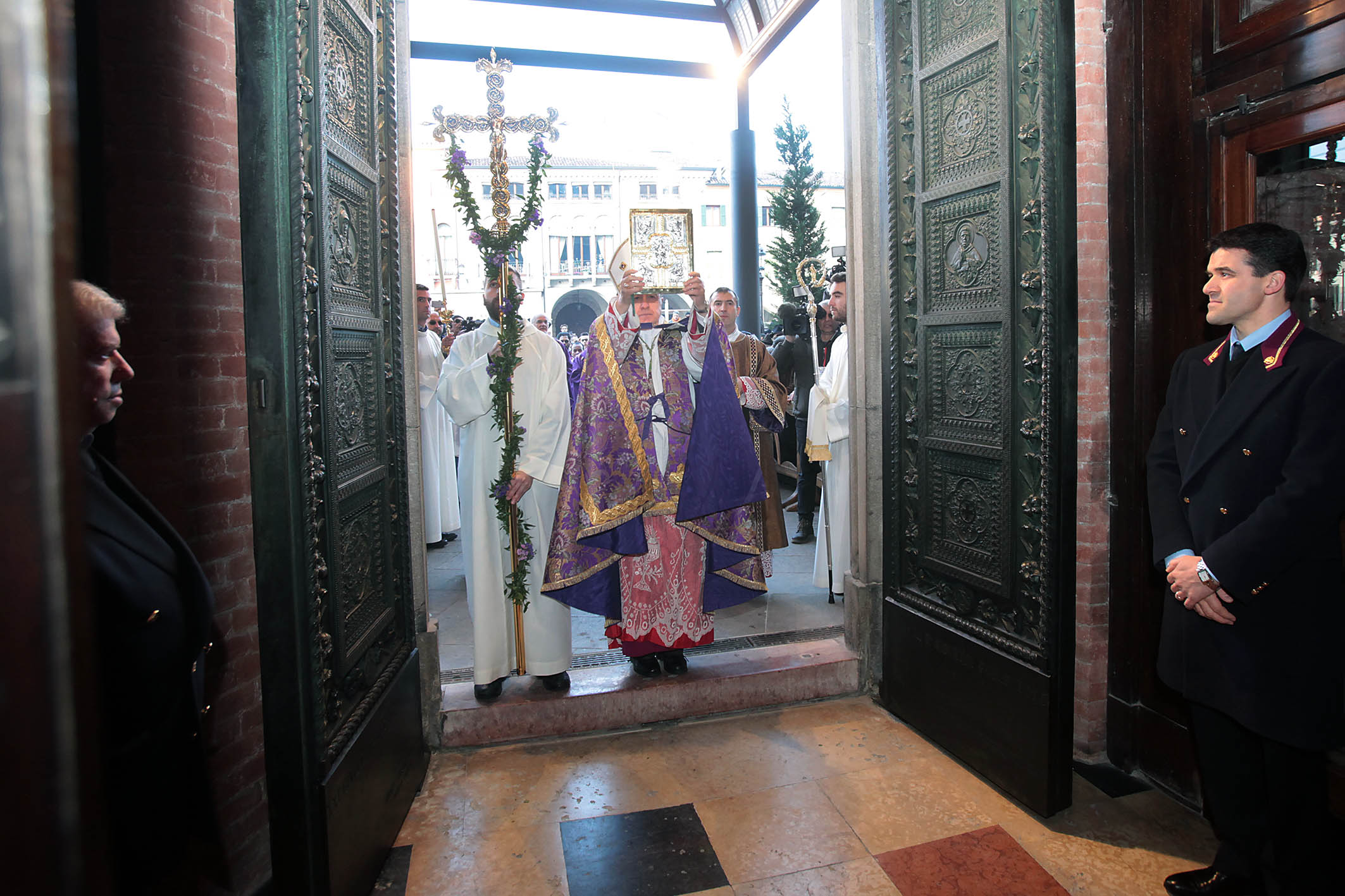 Opening of Holy Door in Saint Anthony's basilica in Padua