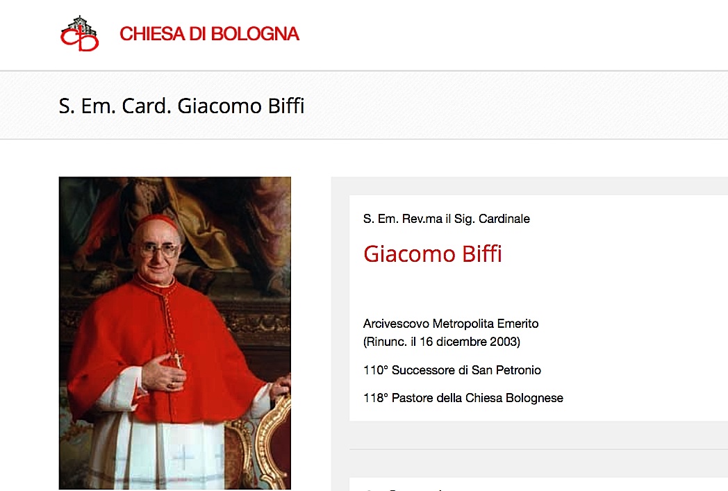 Cardinal Giacomo Biffi