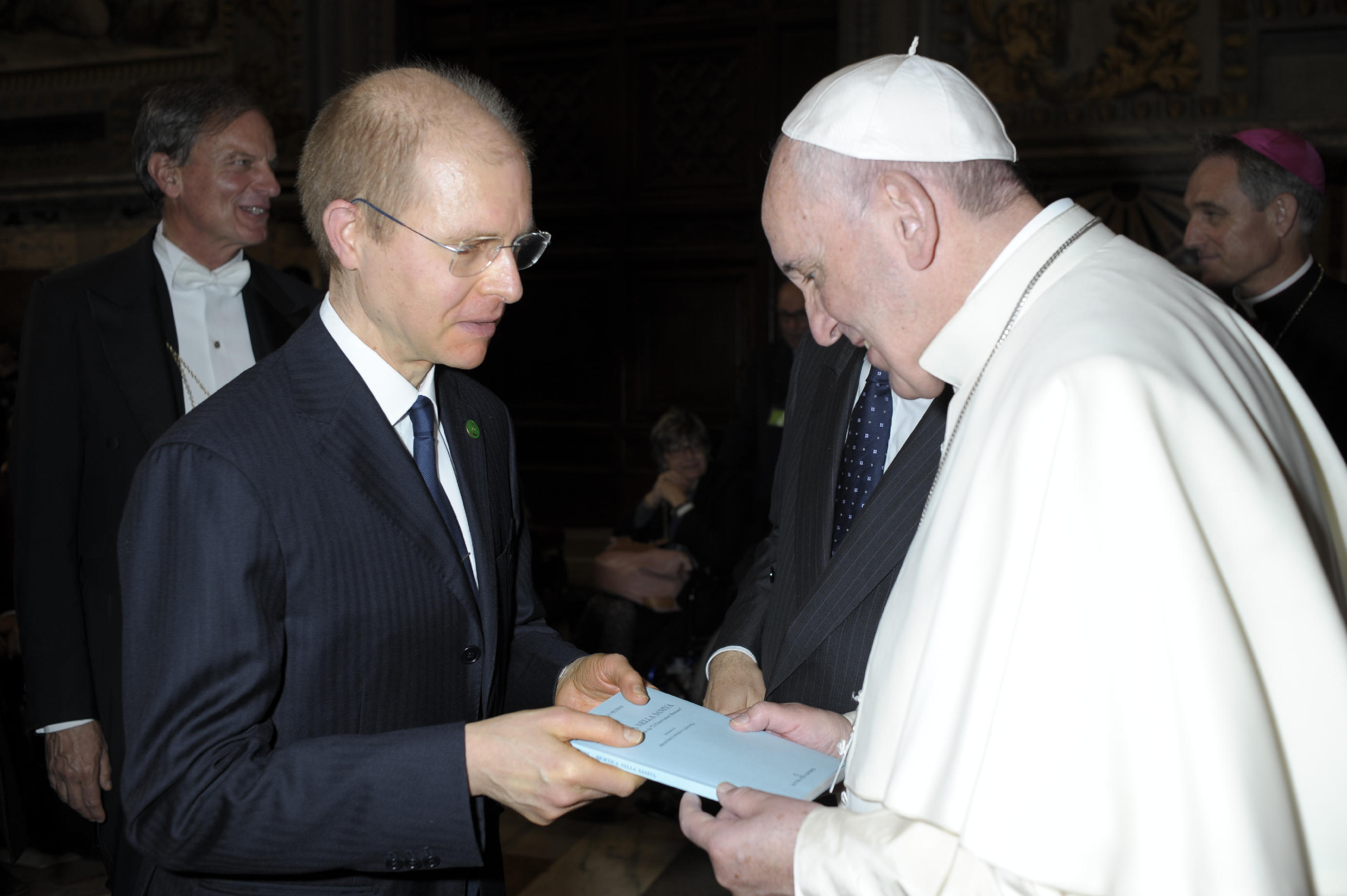 Carlo Petrini meets Pope Francis
