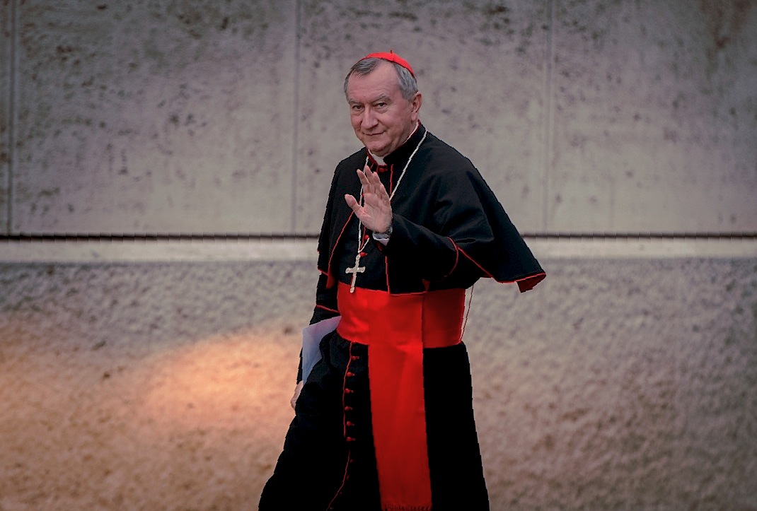 Cardinal Pietro Parolin during the Synod of family