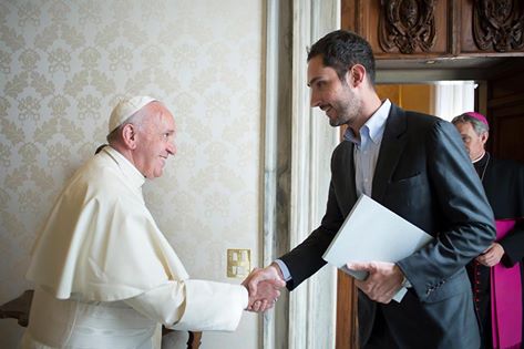 Il Papa riceve il fondatore di Instagram Kevin Systrom