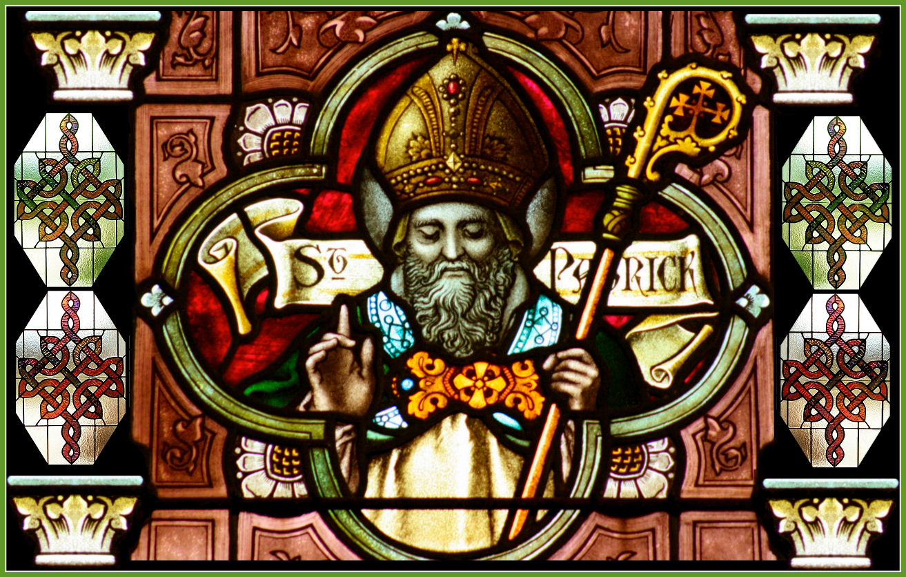 Saint Patrick - stained glass